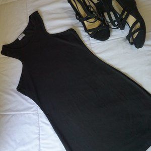 Black Racer Back Tank Dress